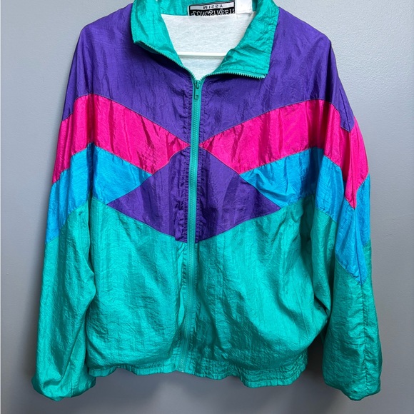 Vintage Longstreet Missy Windbreaker Jacket Retro 80s/90s Running – Size L - Picture 1 of 7